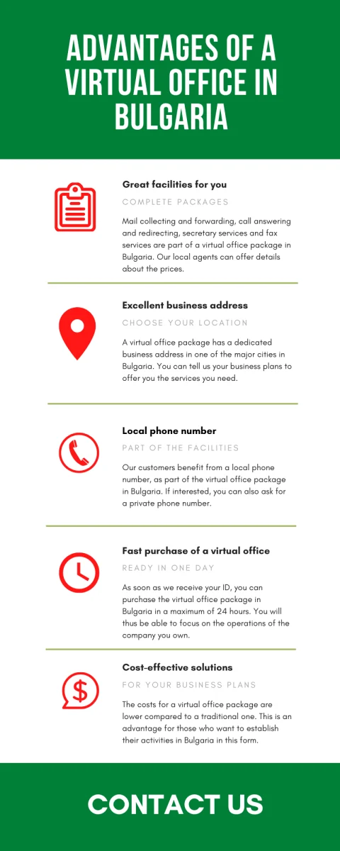 Advantages of a virtual office in Bulgaria